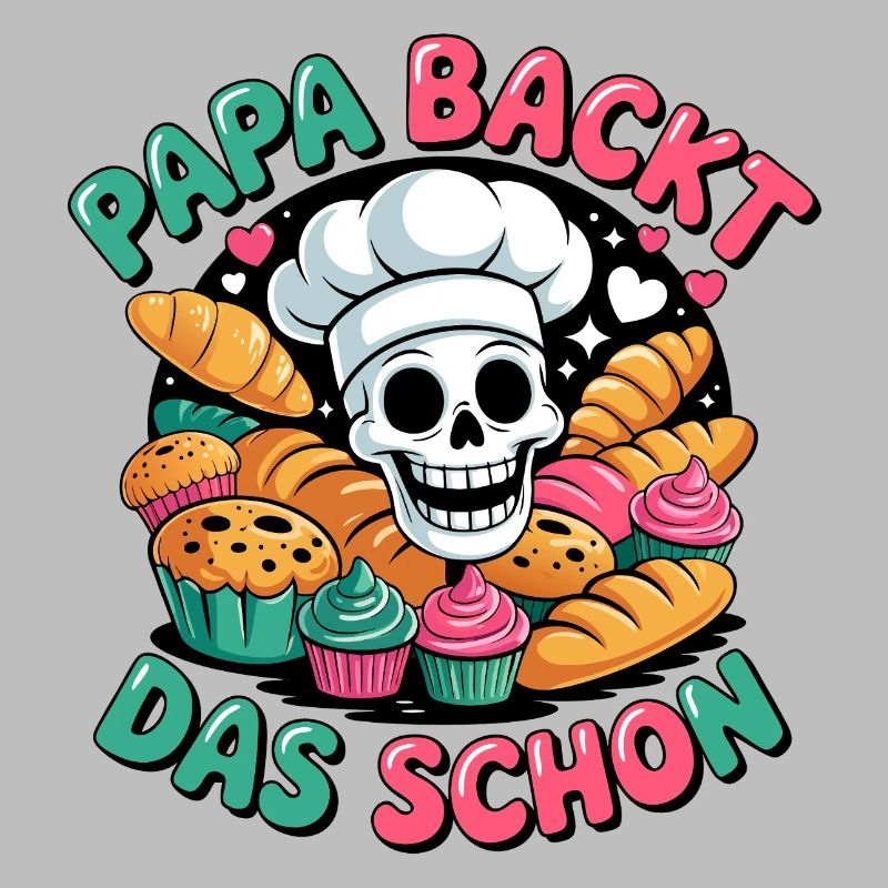 Dad bakes it nicely