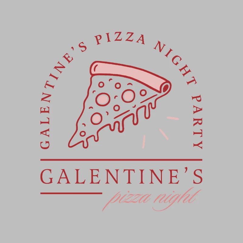 Galentines Pizzaabend Valentinstags-Mädchenparty