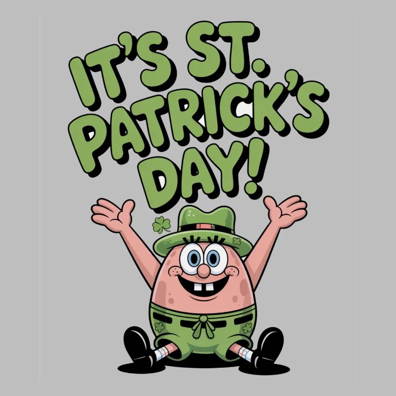 Green Star Fish St Patrick Design