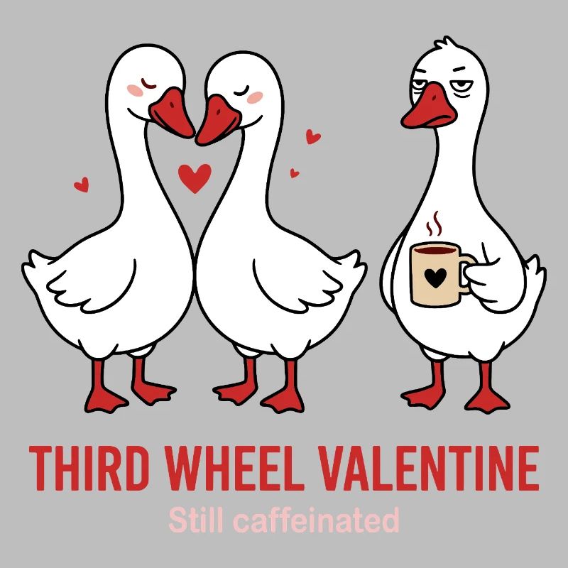 Third Wheel Valentine - Single Kaffee Design