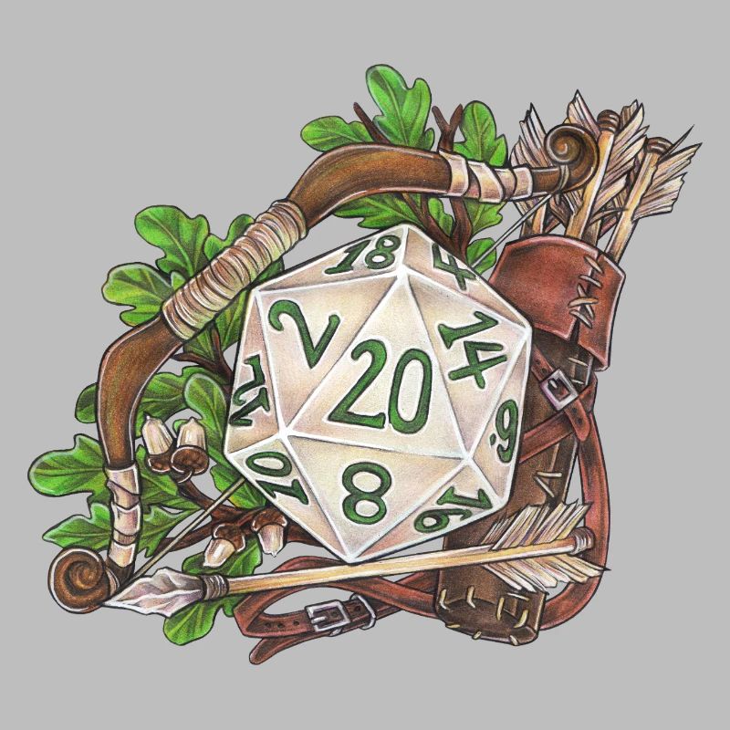 RPG Tabletop D20 Dice Gift Ranger