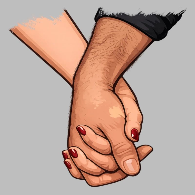 Holding hands Connected closeness