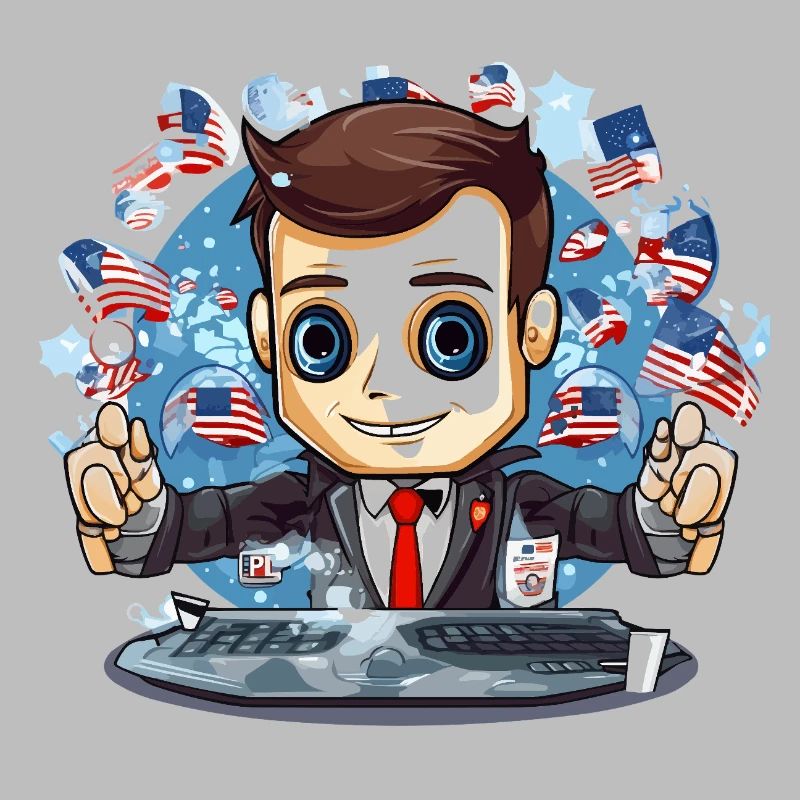 American Flags TechDJ Motif