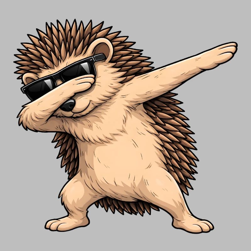 Dabbing hedgehog