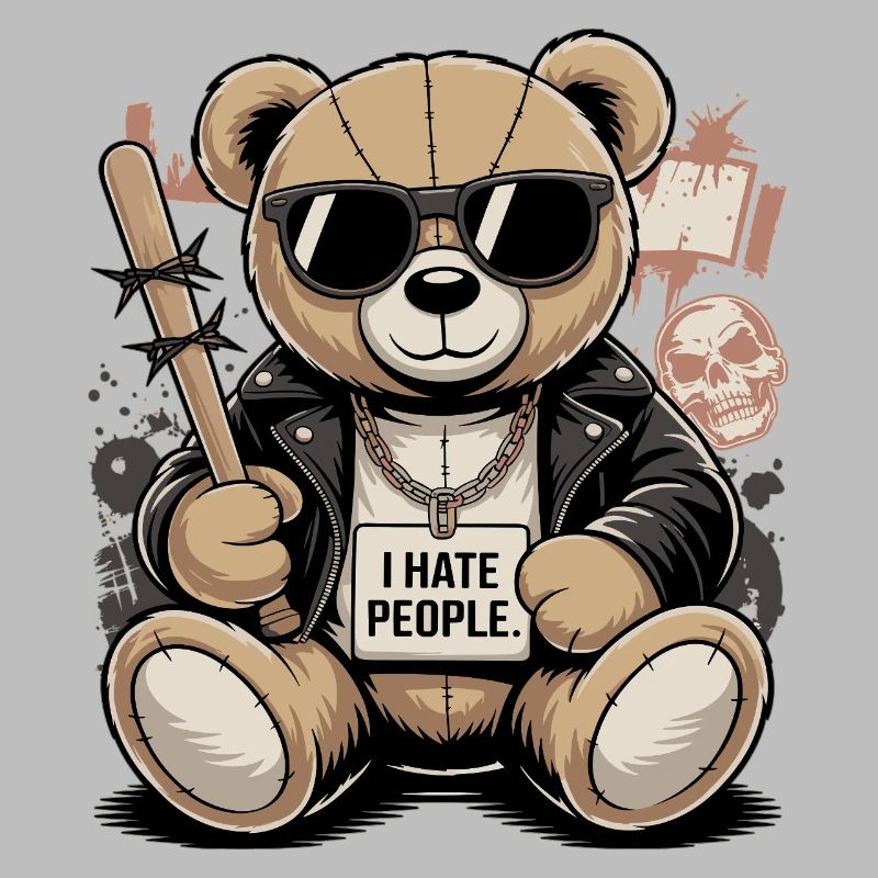 Bad Teddy – I Hate People Bär Design