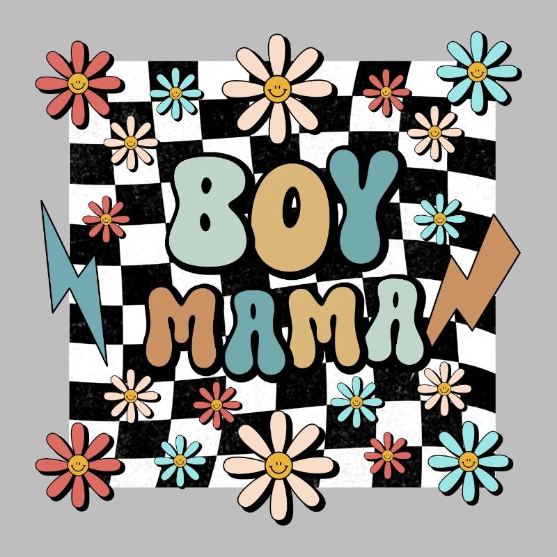 Mère mère à motif floral de garçon grossesse