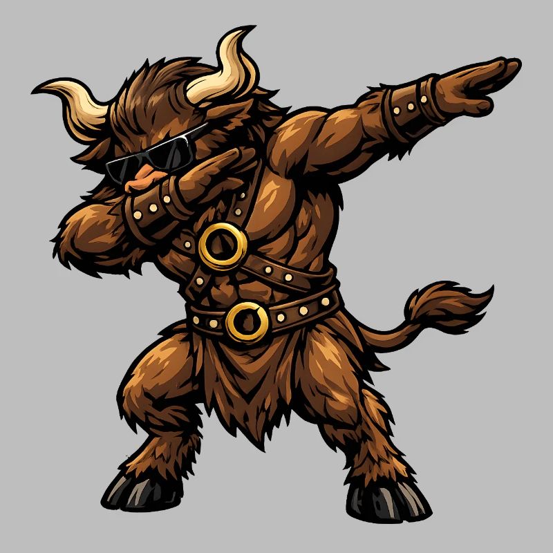 Dabbing Minotaurus