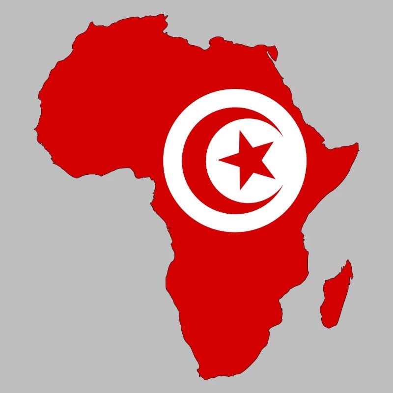 Drapeau de la Tunisie Afrique