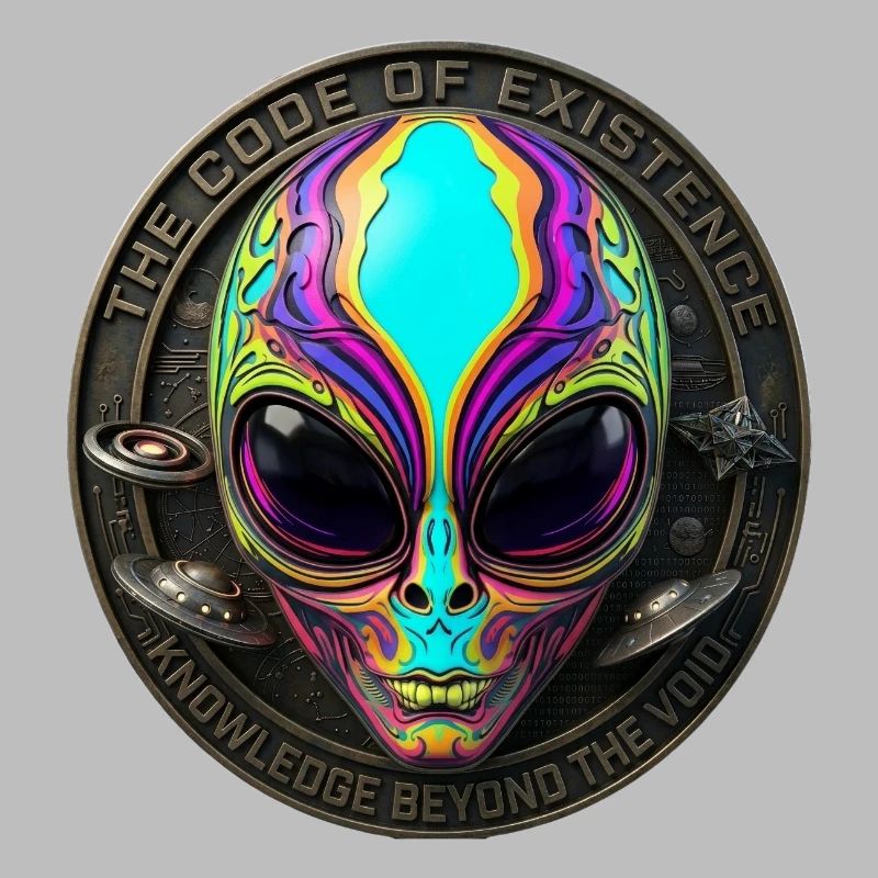 The Code of Existence Alien Sci-Fi Art