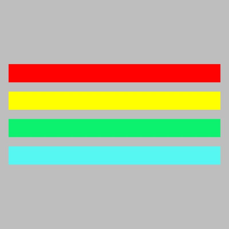 Retro neon arc stripe composition