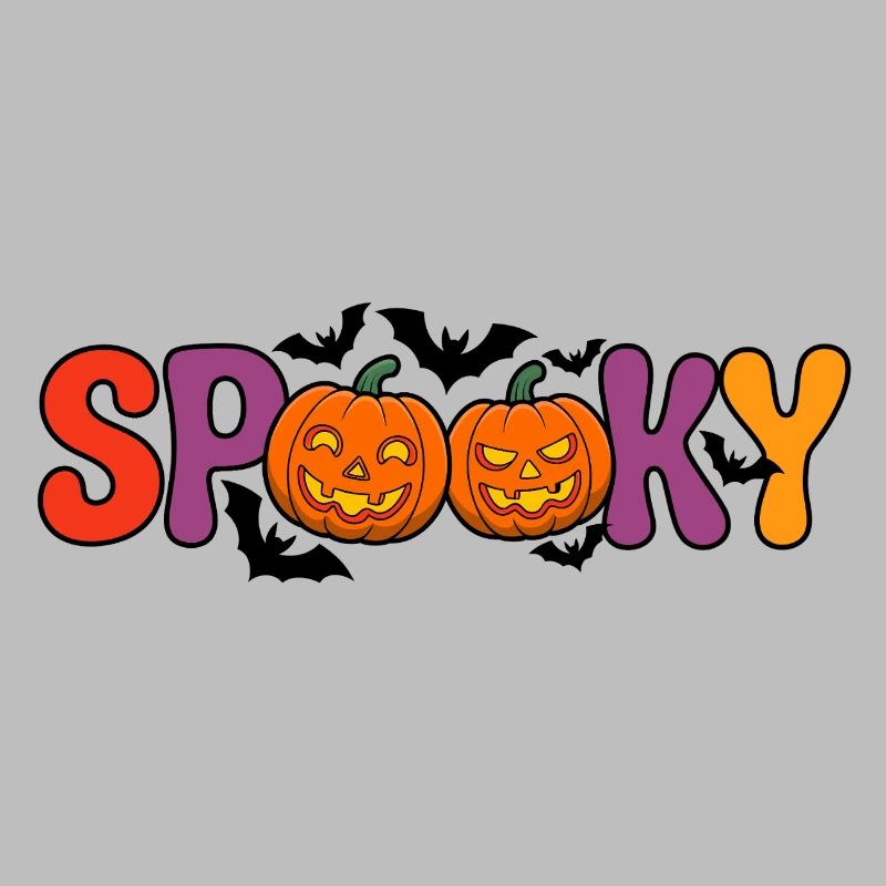 Spooky pumpkin letters