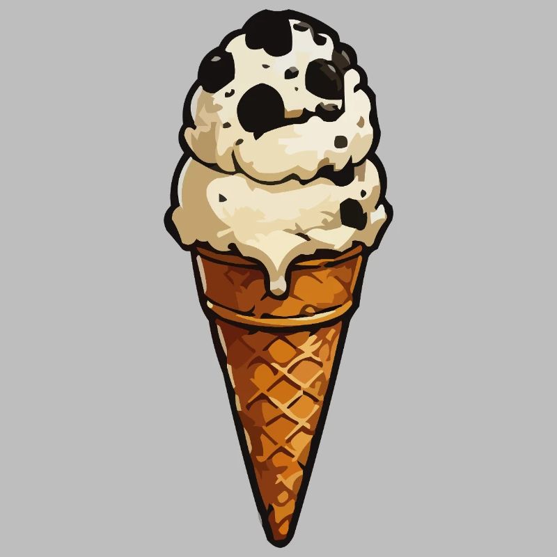 Keks-Eis Cartoon-Icon