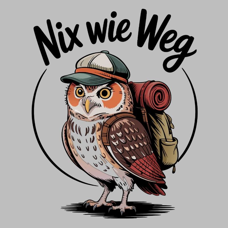 Waldabenteuer Eule mit Rucksack