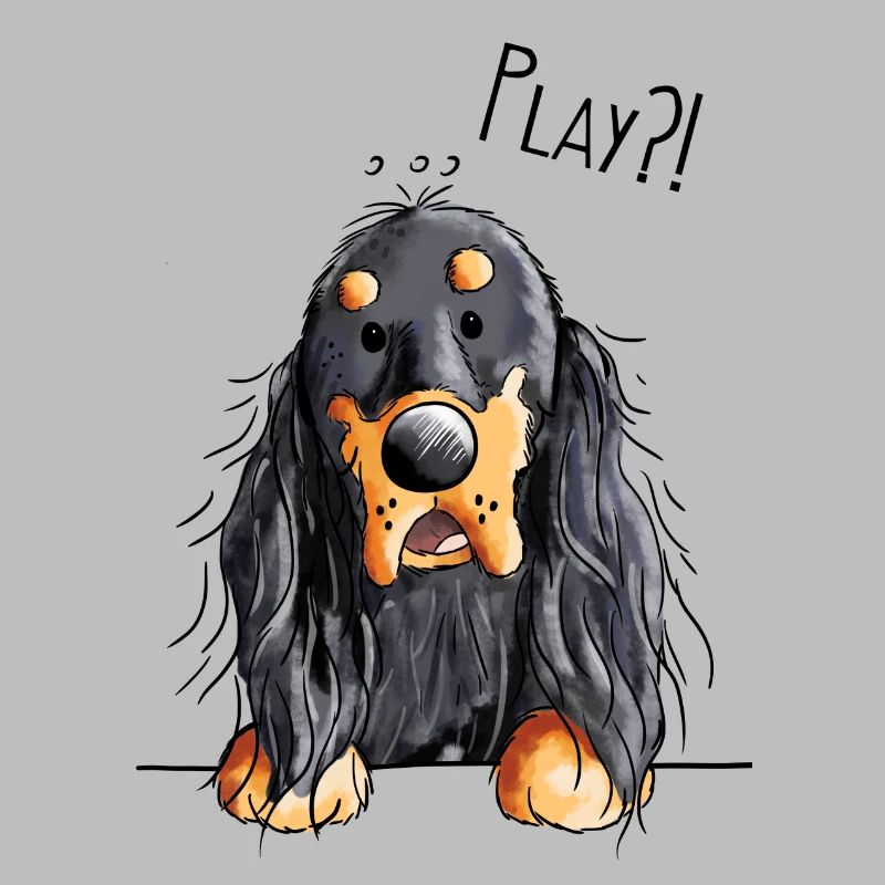 Gordon Setter - Hund - Dog - Hunde - Comic