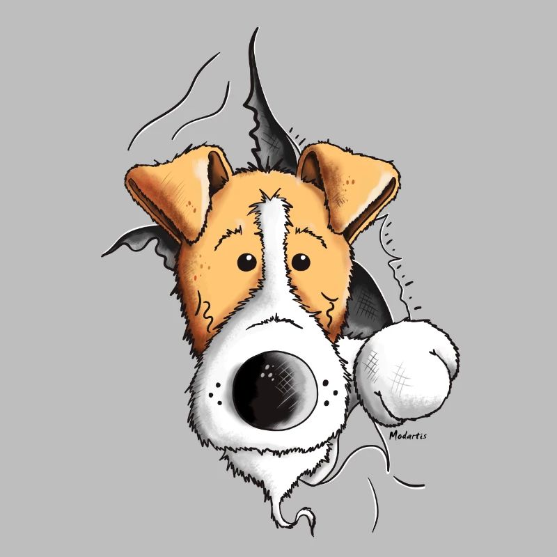 Drôle Fox-terrier