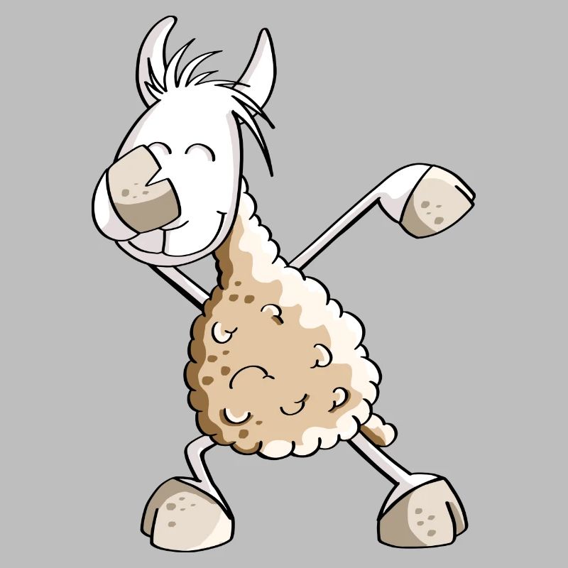 Dab Dance Lama - Dabbing Alpaka - Fun Comic
