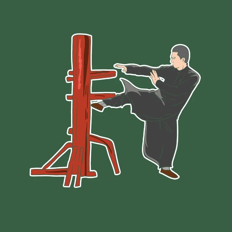 Pose de combat de Wing Chun