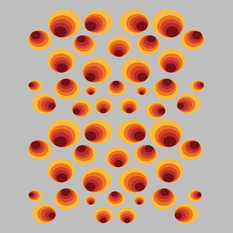 50's 60's Polka Dot Circle Style Pattern