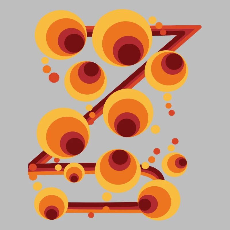 Abstract Polka Dot Circle Pattern