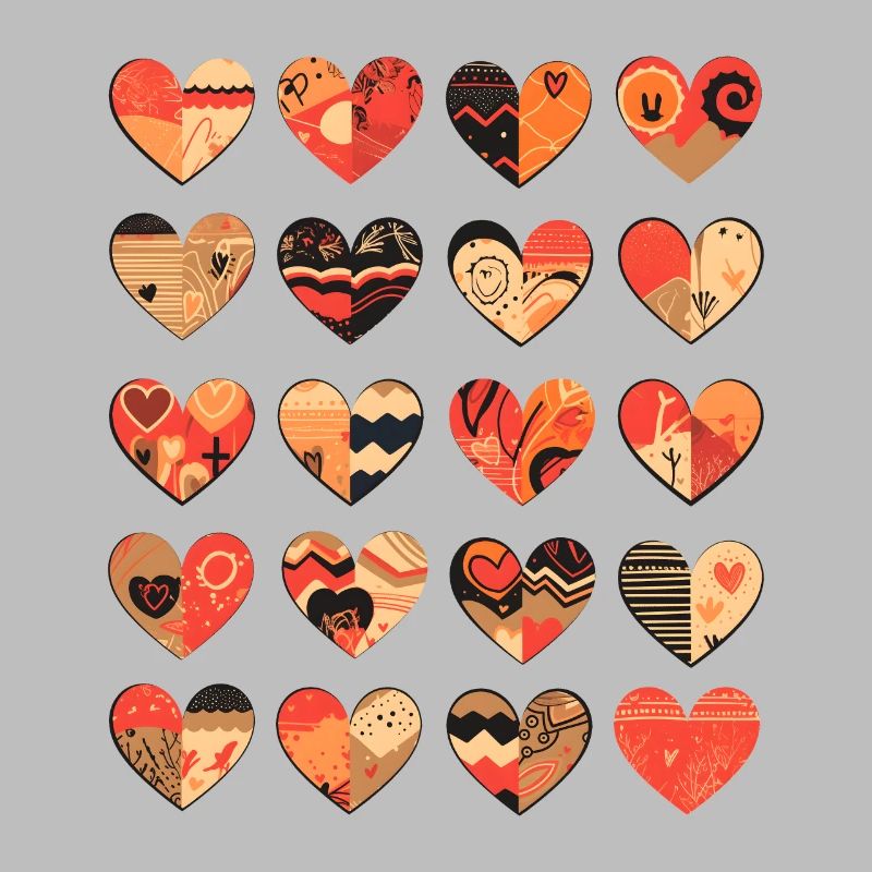 Herz Muster Herzmuster Valentinstag Geschenk