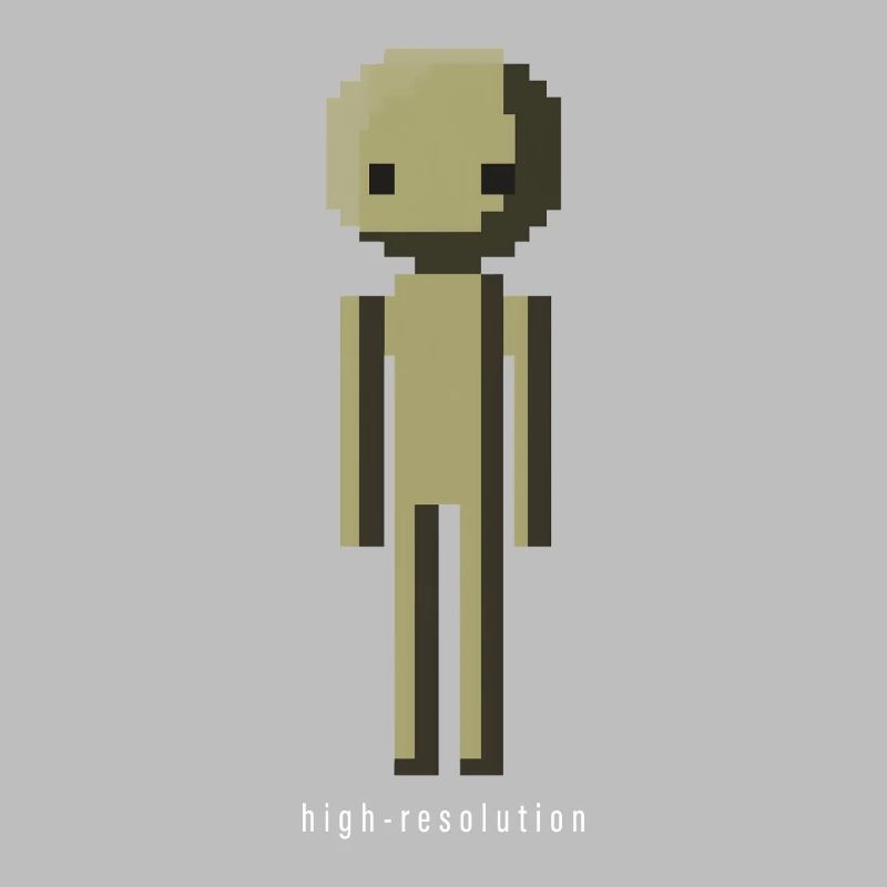 High Resolution Lustig Pixelart Männchen Geschenk