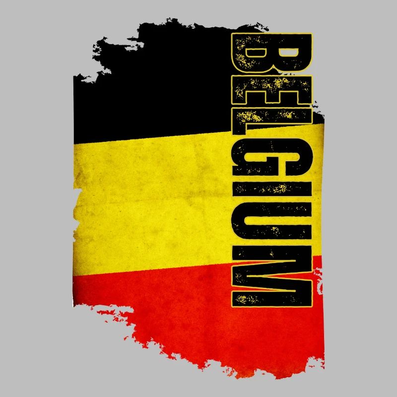 Vertical Belgium flag, Belgian pride