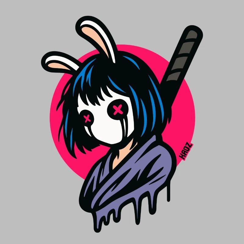 Bunny Masks Samurai Warrior