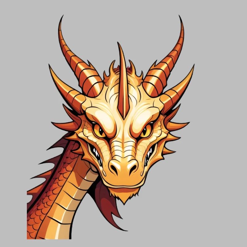 Puissance de feu de la tête de dragon dorée