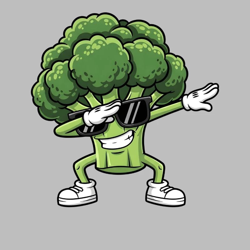 Broccoli Cool Dancer with Glasses
