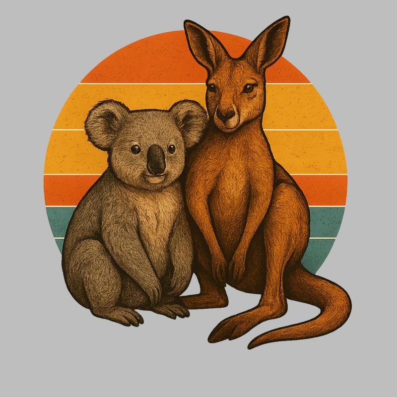 Koala et kangourou