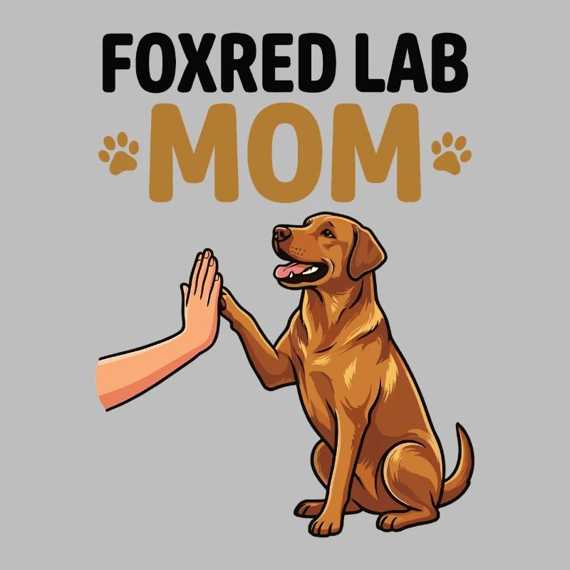 Fox Red Lab Mom – High Five Hund Design