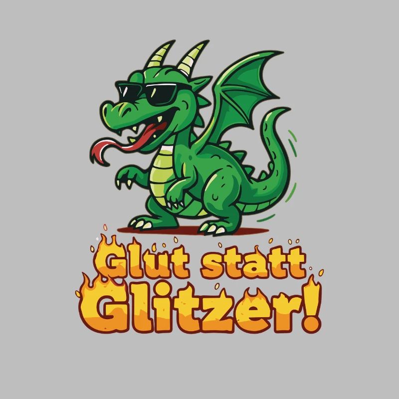 Glut statt Glitzer – Cooler Drache mit Feuer