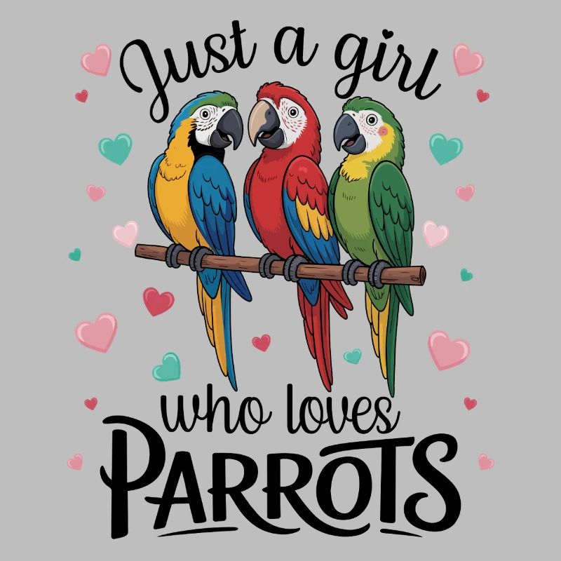 Three Parrots Macaws Parrot Lover Tropical