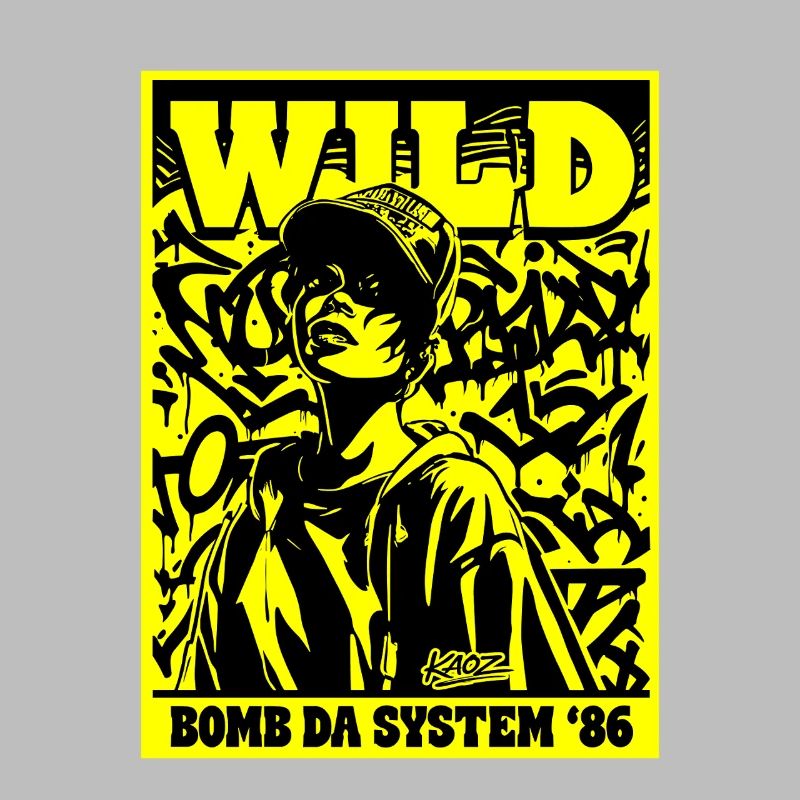 Affiche graffiti Wild Bomb Da System 86