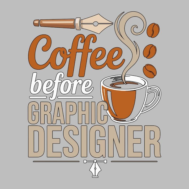 Graphic Designer Coffee Logo Designer Coffee Lover