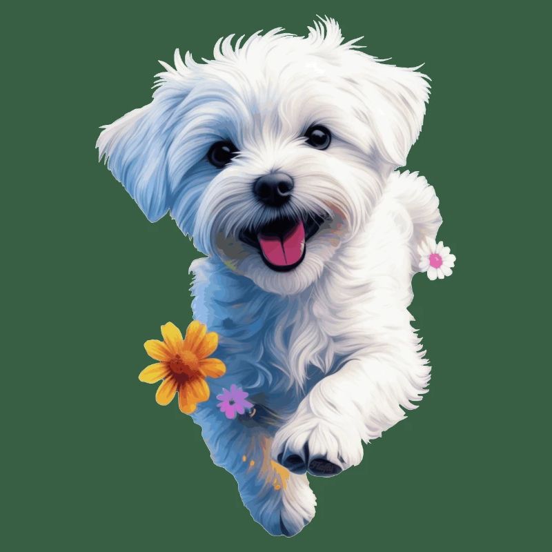 Maltesischer Welpe springt - 2 - 🐾