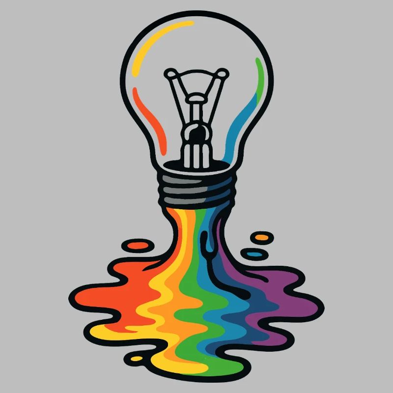Rainbow Melt Lightbulb
