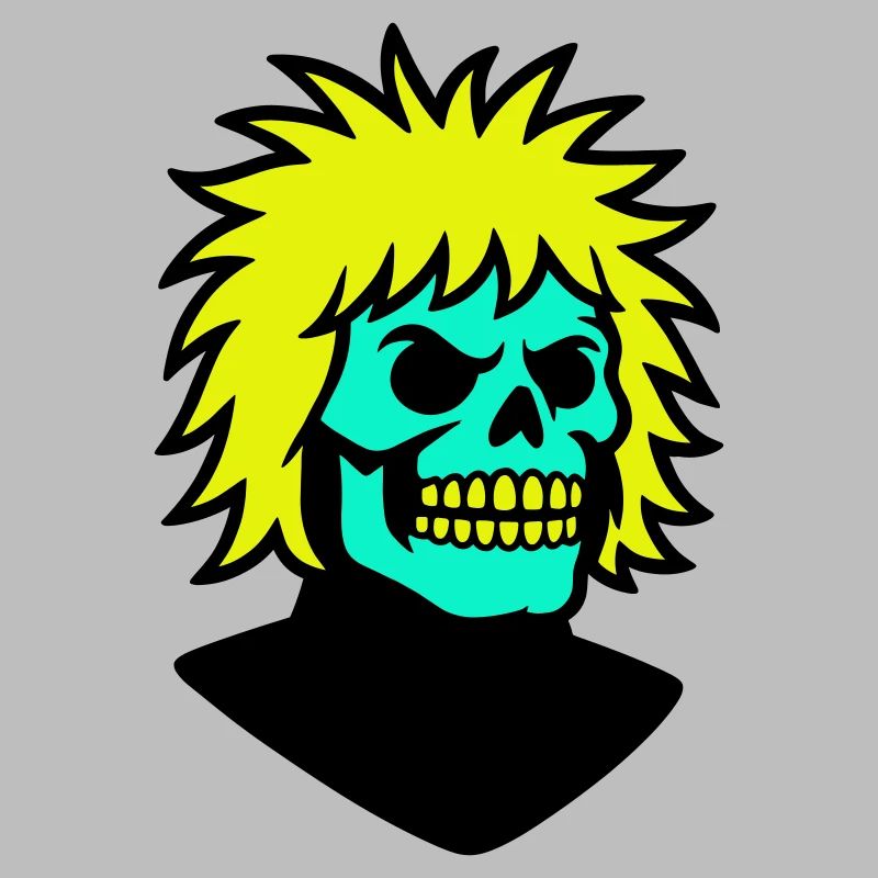 Skullman avec une coiffure cool