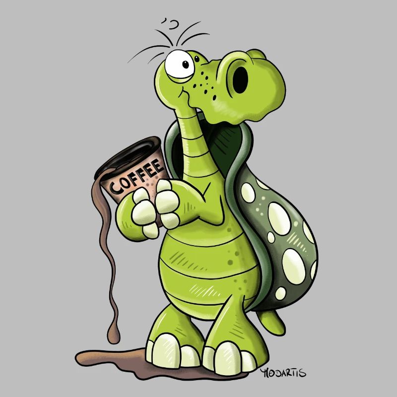 Turtle needs coffee