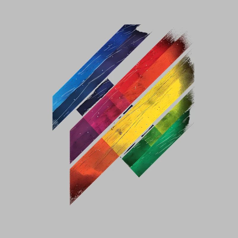 Abstraktes Regenbogen Pride Tornado Design - Lebendig