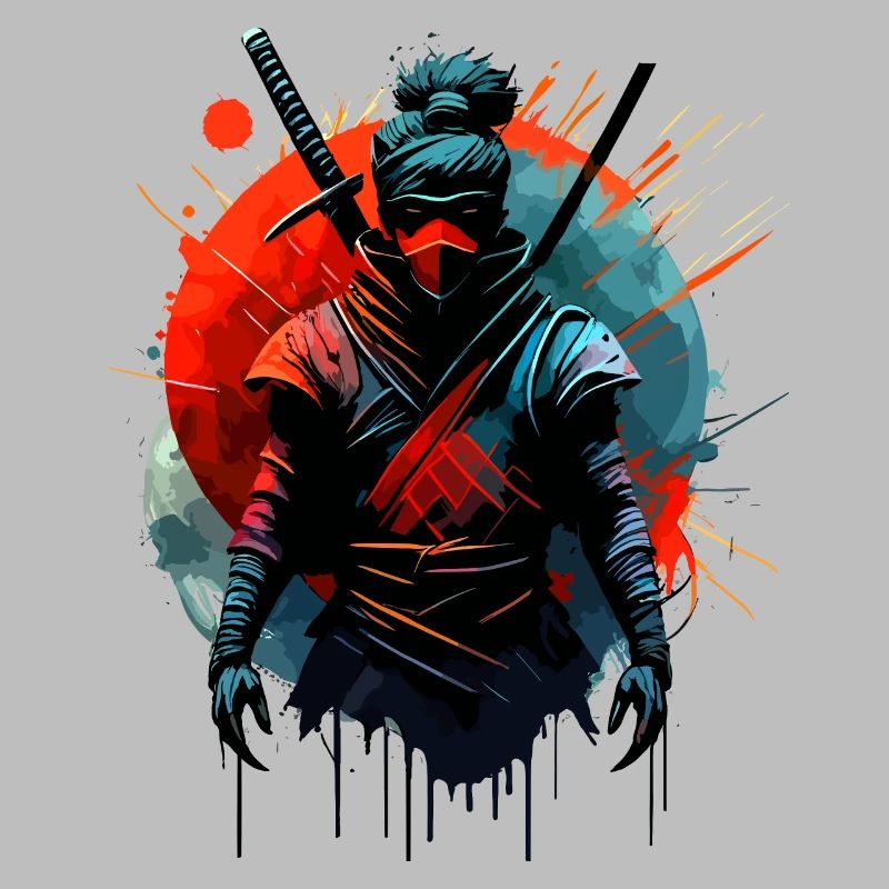 Kriegerischer Ninja Samurai Japan