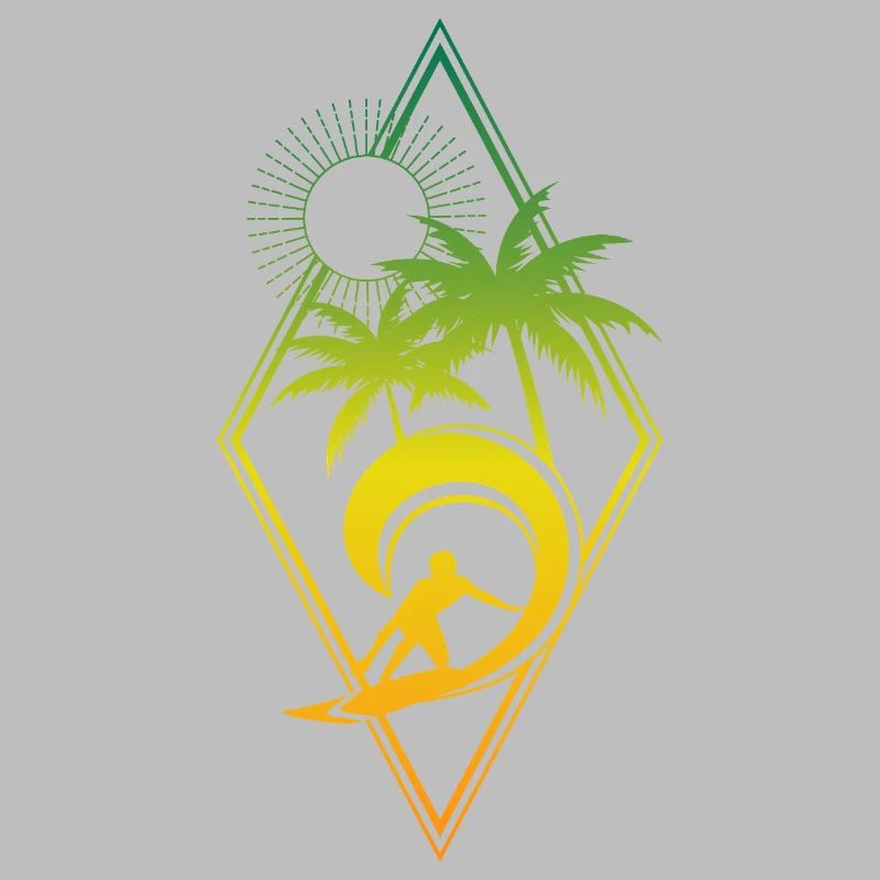 Surf & Sun – Palm Trees, Waves & Summer Vibes Design