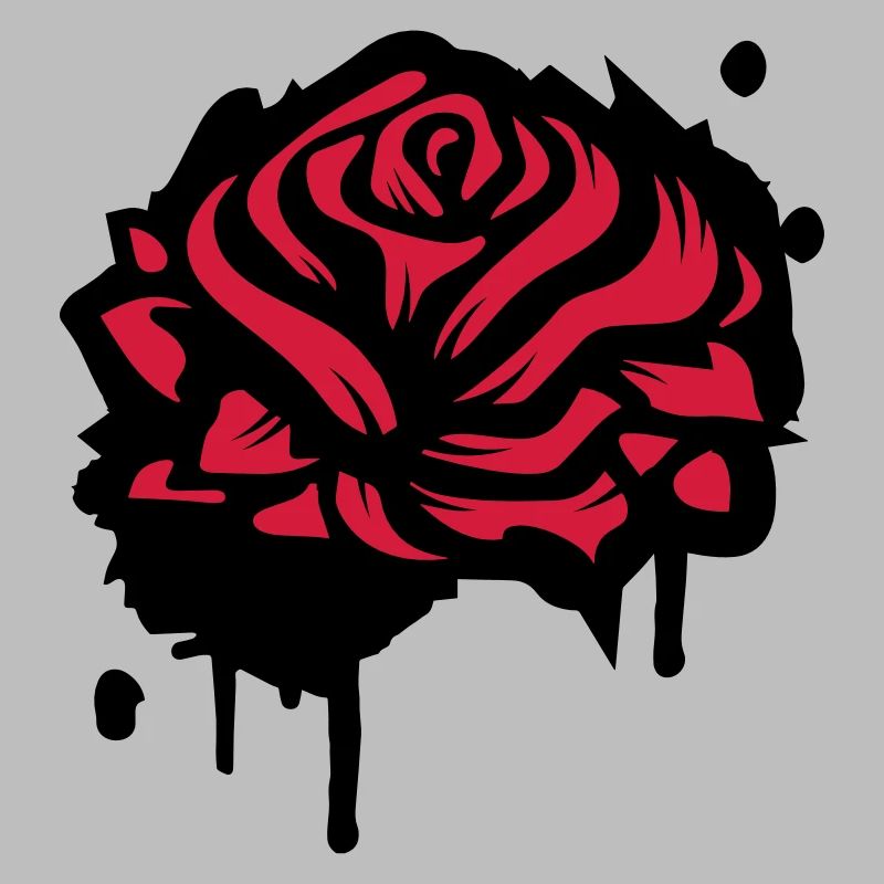 Une rose comme un graffiti