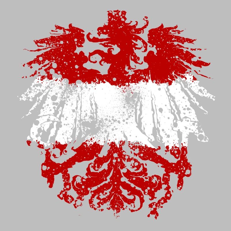 German eagle Austria red-white-red