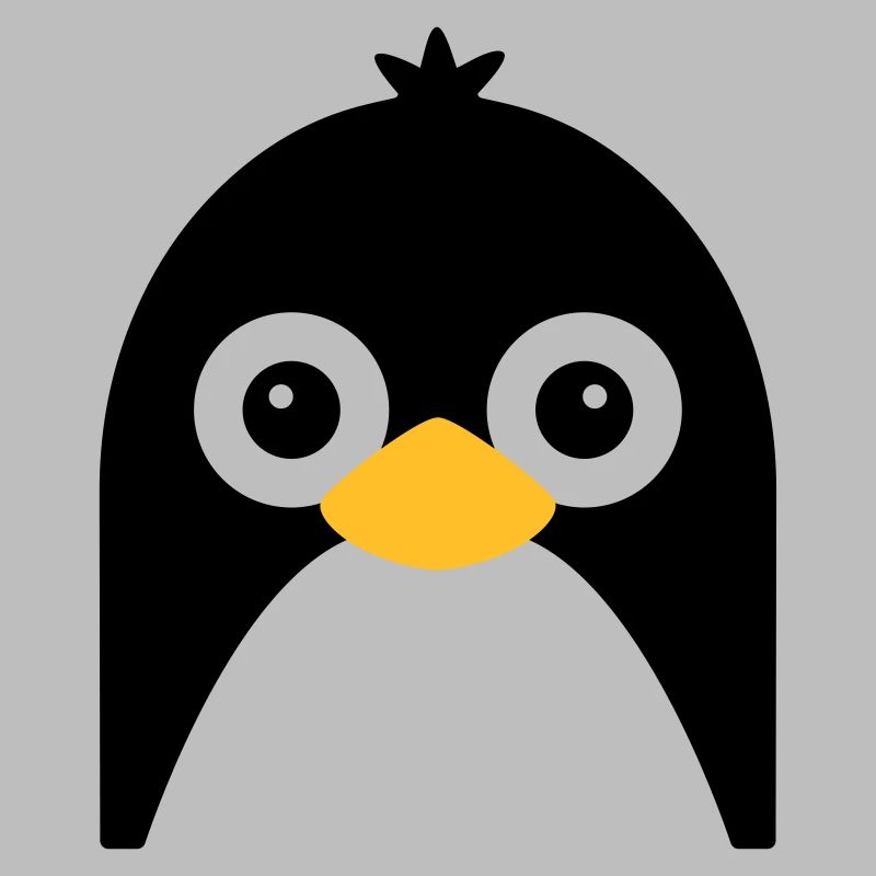 Visage de pingouin mignon