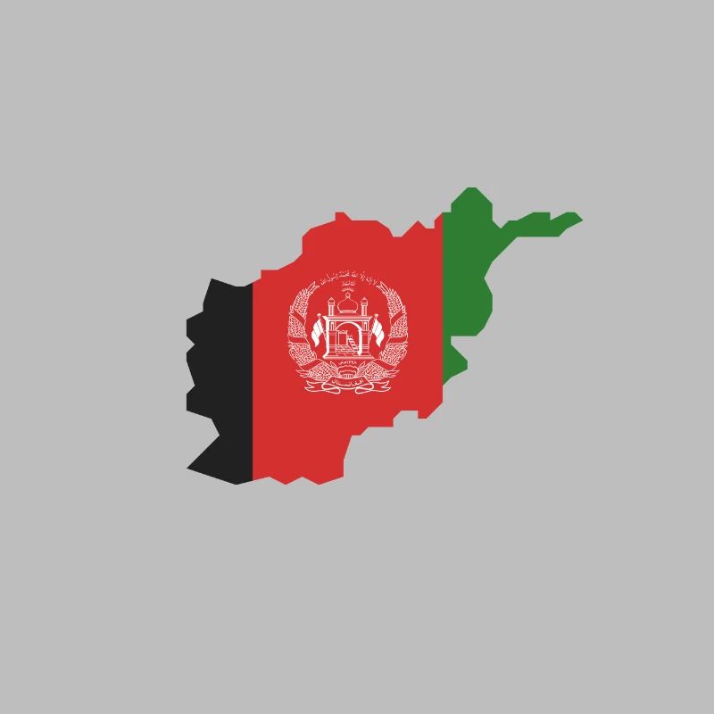 Conception de la carte du drapeau afghan
