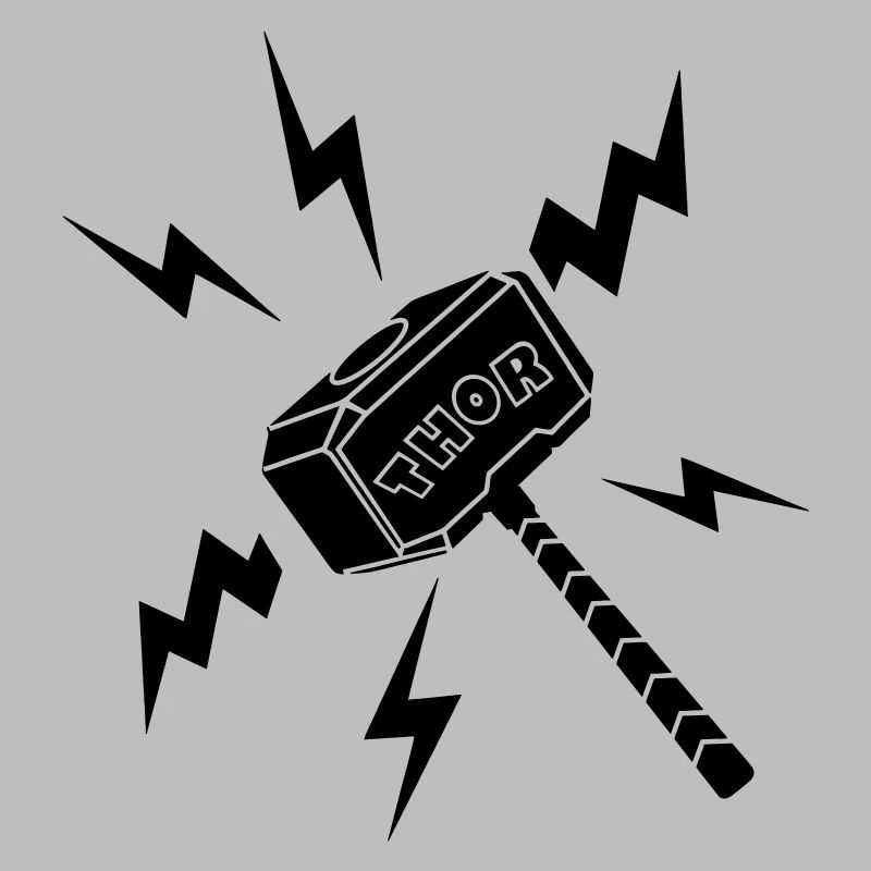 Marteau Thor avec texte THOR