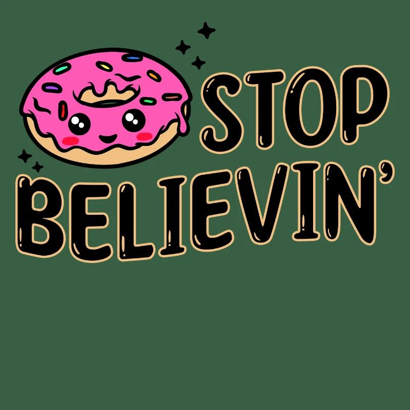 Süßigkeiten Naschen Statement Lecker Donut
