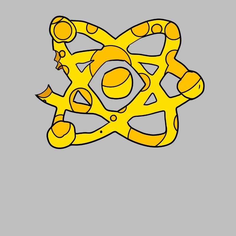 Atom Cheese Symbol Science Scientifique