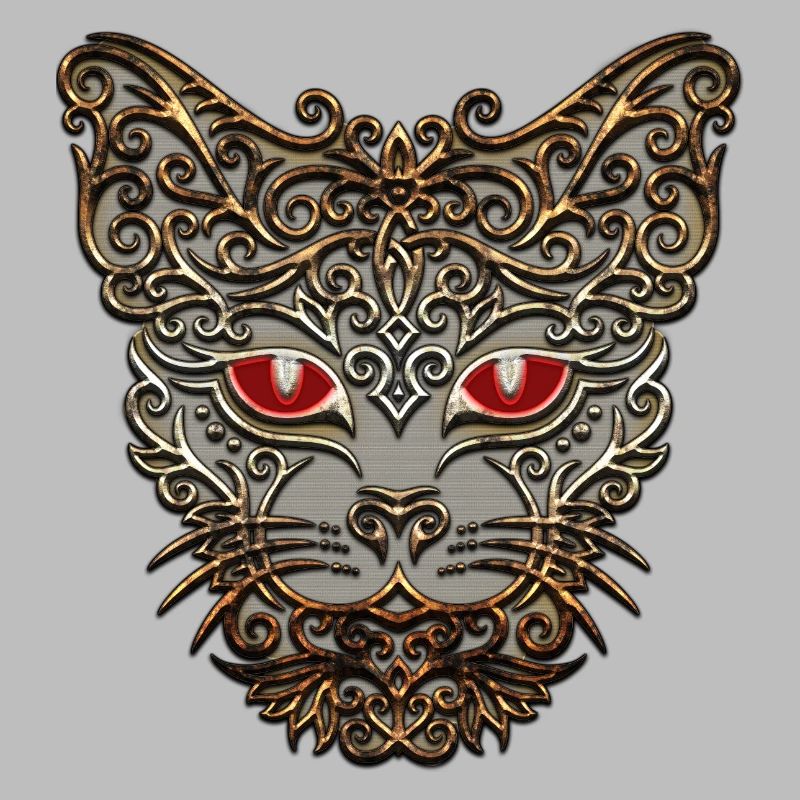 decorative cat head
